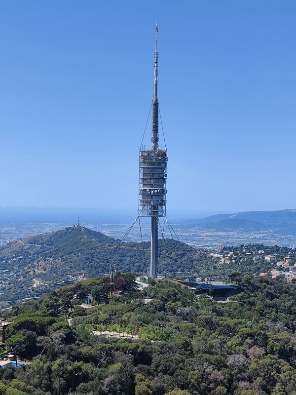 Barcelona - the Colleserola tower in the center