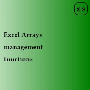 realce.net-Excel Arrays management functions