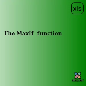 realce.net-The MaxIf  function