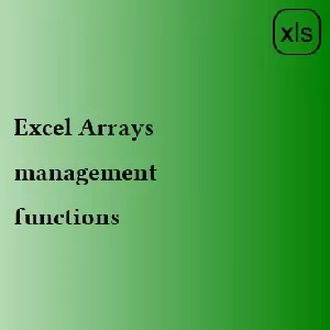 realce.net-Excel Arrays management functions