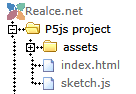 P5js project file organization